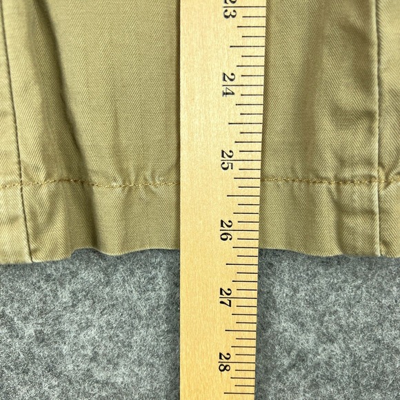 Abercrombie Fitch Trench Coat Womens Medium Brown Cotton Lined Belted Button Up - Picture 12 of 13